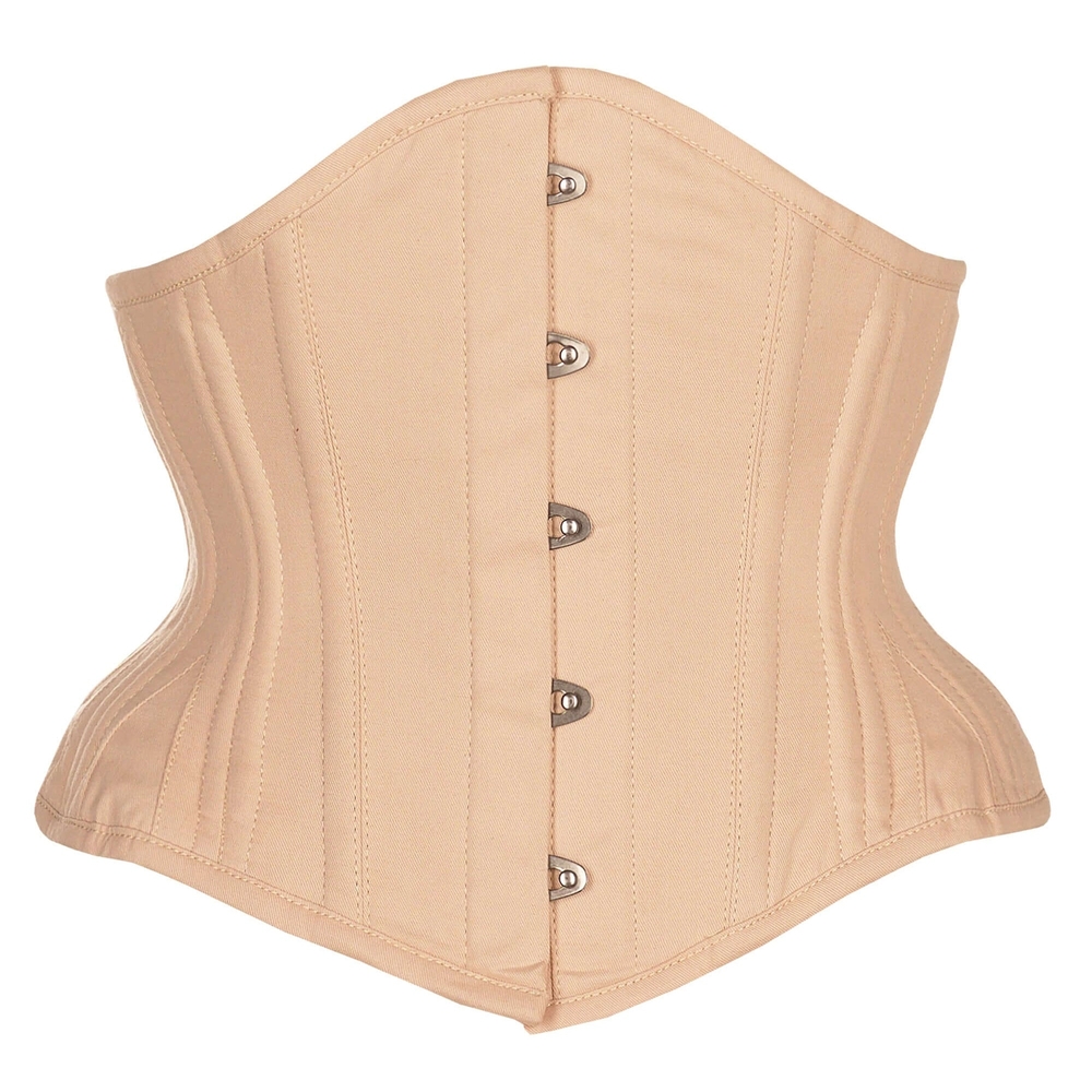 Corset Story Beige Cotton Waspie Corset Size 32"